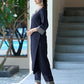 Silk Blend Sequins Embroidery Lace Straight Kurta with Pant & Dupatta