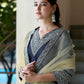 Silk Blend Sequins Embroidery Lace Straight Kurta with Pant & Dupatta