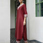 Silk Blend Sequins Embroidery Lace Straight Kurta with Pant & Dupatta