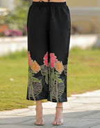 Skylee Silk Printed Mandarin Collar Co-ord Set For Woman