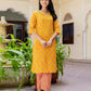 Cotton Printed, Embroidery and Sequins Work, Lace Straight Kurta with Pant & Dupatta