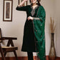 Velvet Dyed and Embroidery Straight Kurta with Pant & Dupatta