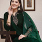 Velvet Dyed and Embroidery Straight Kurta with Pant & Dupatta