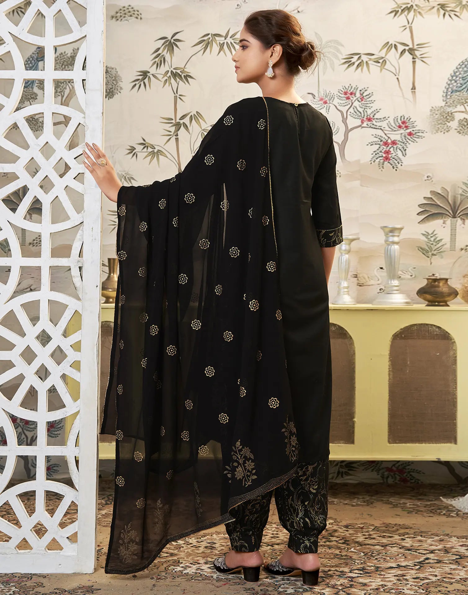 Viscose Rayon Embroidered Straight 3 Piece Kurta Set