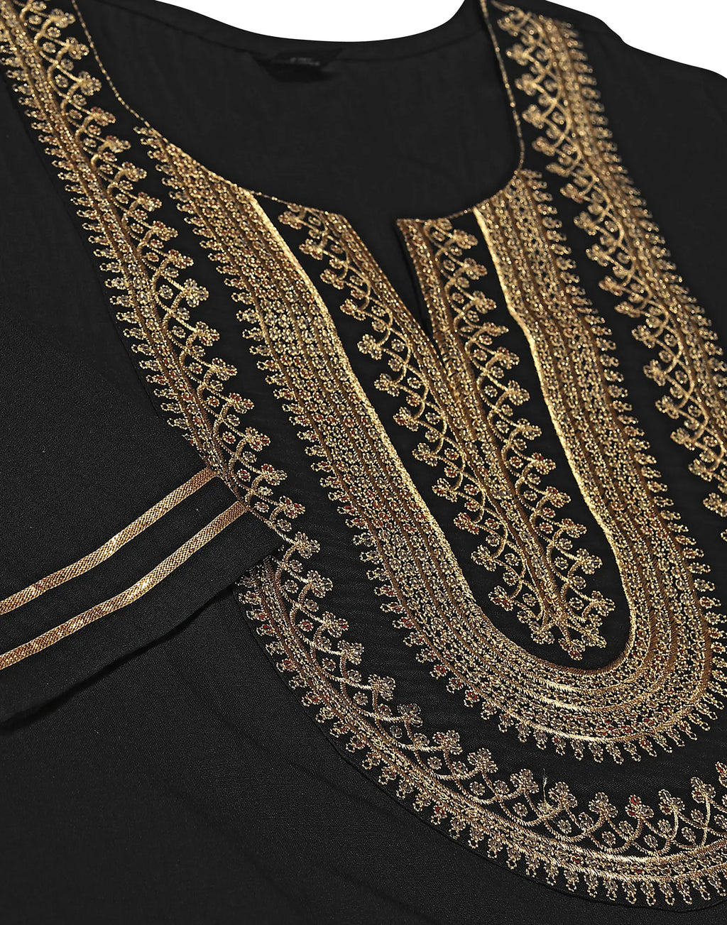 Poly Chinnon Embroidered Straight 3 Piece Kurta Set