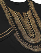 Poly Chinnon Embroidered Straight 3 Piece Kurta Set
