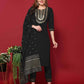 Rayon Embroidery and Lace Straight Kurta with Pant & Dupatta