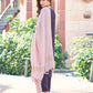 Silk Blend Dyed, Sequence Embroidery and Lace Straight Kurta with Pant & Dupatta