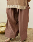 Shimmer Mirror Work V-Neck Co-ords Set