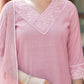 Cotton Blend Embroidery and Lace Straight Kurta with Pant & Dupatta