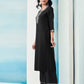 Rayon Blend Embroidered Straight Kurta with Pant & Dupatta