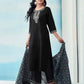 Rayon Blend Embroidered Straight Kurta with Pant & Dupatta
