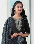 Rayon Embroidered Straight 3 Piece Kurta Set