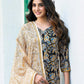 Rayon Floral Printed and Printed Fabric Lace Straight Kurta with Pant & Dupatta