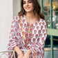 Rayon Floral Printed and Printed Fabric Lace Straight Kurta with Pant & Dupatta