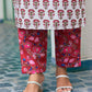 Rayon Floral Printed and Printed Fabric Lace Straight Kurta with Pant & Dupatta