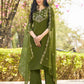 Silk Blend Sequence Embroidery Work and Lace A-Line Kurta with Pant & Dupatta