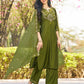 Silk Blend Sequence Embroidery Work and Lace A-Line Kurta with Pant & Dupatta