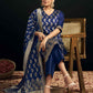 Silk Blend Woven Straight Kurta with Pant & Dupatta