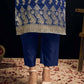 Silk Blend Woven Straight Kurta with Pant & Dupatta