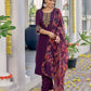 Silk Blend Embroidery, Sequence Work and lace Straight Kurta with Pant & Dupatta