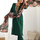 Silk Blend Embroidery, Sequence Work and lace Straight Kurta with Pant & Dupatta