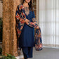 Silk Blend Embroidery, Sequence Work and lace Straight Kurta with Pant & Dupatta