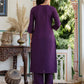 Silk Embroidery and Sequins Work Straight Kurta with Pant & Dupatta