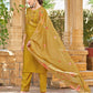 Silk Blend Embroidered Straight Kurta with Pant & Dupatta