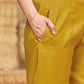 Silk Blend Embroidered Straight Kurta with Pant & Dupatta