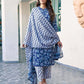 Rayon Floral Printed and Lace Straight Kurta with Pant & Dupatta