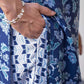 Rayon Floral Printed and Lace Straight Kurta with Pant & Dupatta