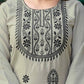 Cotton Embroidered Straight Kurti