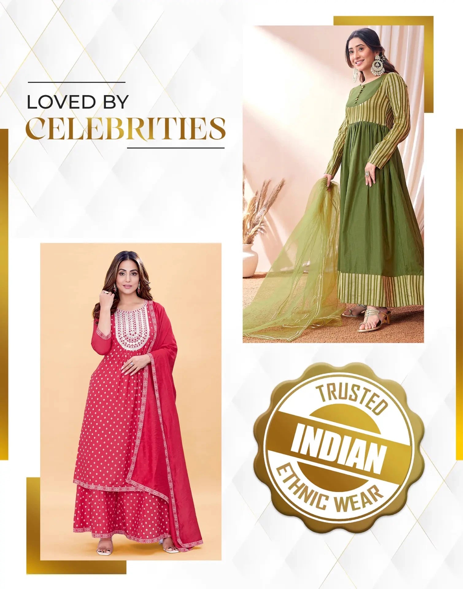 affordable round neck kurta set 