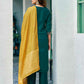 Silk Blend Embroidery Straight Kurta with Pant & Dupatta
