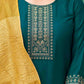 Silk Blend Embroidery Straight Kurta with Pant & Dupatta