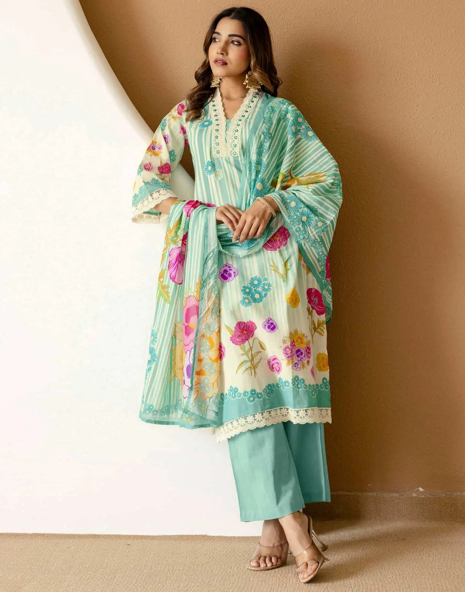 cotton kurta set for women by skylee 