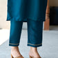 Cotton Blend Embroidery and Lace Straight Kurta with Pant & Dupatta