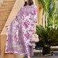 Rayon Floral Printed and Printed Fabric Lace Straight Kurta with Pant & Dupatta