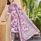 Rayon Floral Printed and Printed Fabric Lace Straight Kurta with Pant & Dupatta