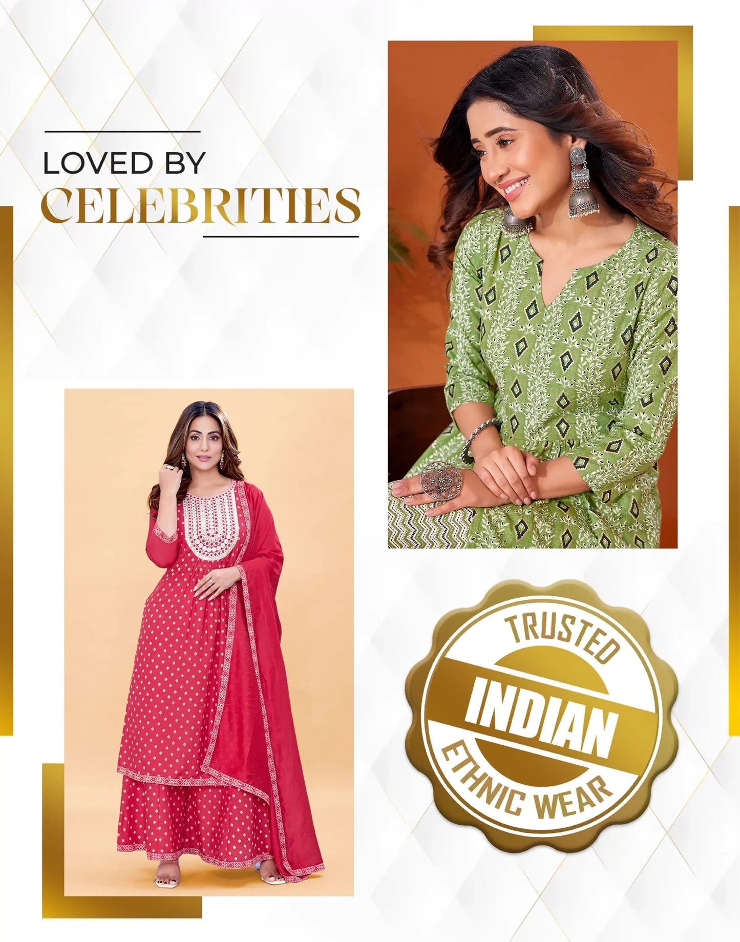 Silk Embroidered Straight Kurta with Pant & Dupatta