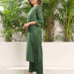 Cotton Blend Sequence, Embroidery Work and Gota Lace Straight Kurta with Pant & Dupatta
