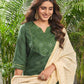 Cotton Blend Sequence, Embroidery Work and Gota Lace Straight Kurta with Pant & Dupatta
