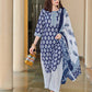 Rayon Floral Printed and Printed Fabric Lace Straight Kurta with Pant & Dupatta