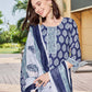 Rayon Floral Printed and Printed Fabric Lace Straight Kurta with Pant & Dupatta