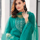 Silk Blend Sequence Embroidery Work and Lace Straight Kurta with Pant & Dupatta