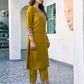 Silk Blend Sequence Embroidery Work and Lace Straight Kurta with Pant & Dupatta