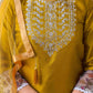 Silk Blend Sequence Embroidery Work and Lace Straight Kurta with Pant & Dupatta