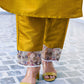 Silk Blend Sequence Embroidery Work and Lace Straight Kurta with Pant & Dupatta