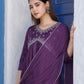 Silk Blend Sequence Embroidery Work and Gota Lace Alia Cut Kurta with Pant & Dupatta
